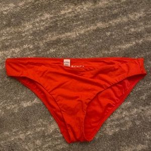 Athleta clean medium swim bottom vermillion